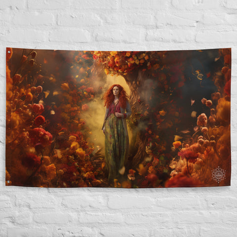 Brigid Goddess Flag Wall Art