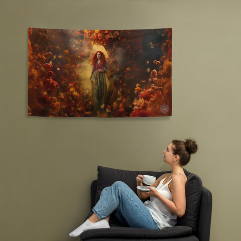 Brigid Goddess Flag Wall Art