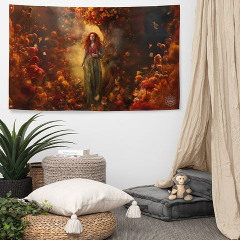 Brigid Goddess Flag Wall Art