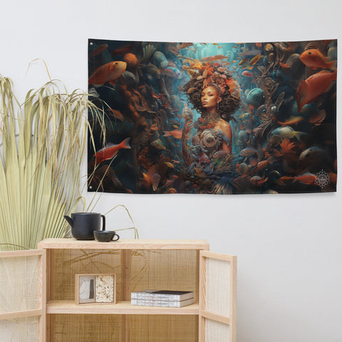 Yemoja Goddess Flag Wall Art