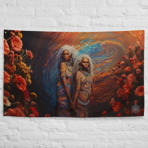 Wawalag Sisters Flag Wall Art