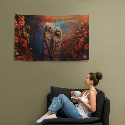 Wawalag Sisters Flag Wall Art