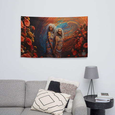 Wawalag Sisters Flag Wall Art