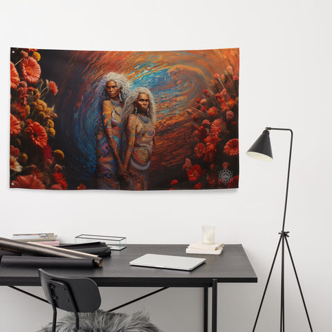 Wawalag Sisters Flag Wall Art