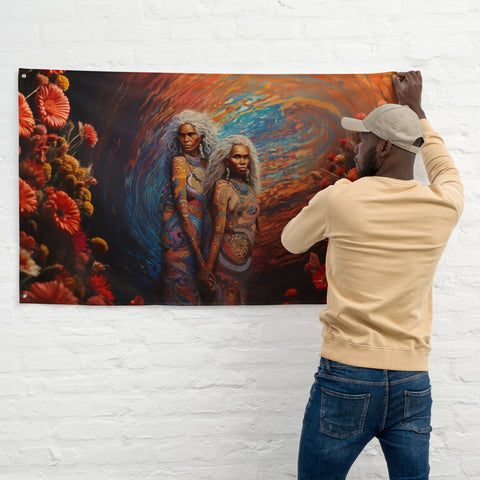 Wawalag Sisters Flag Wall Art