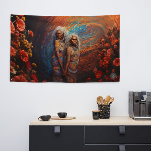 Wawalag Sisters Flag Wall Art