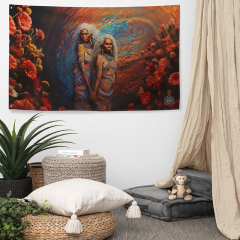 Wawalag Sisters Flag Wall Art