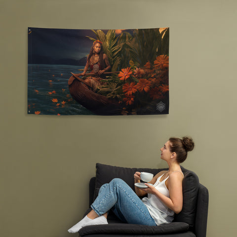Wairaka Goddess Flag Wall Art