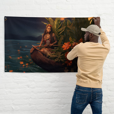 Wairaka Goddess Flag Wall Art