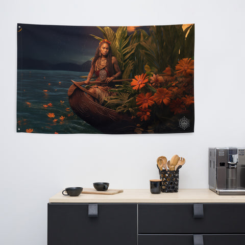 Wairaka Goddess Flag Wall Art