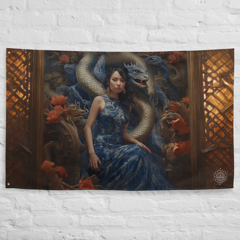 Tiamat Goddess Flag Wall Art