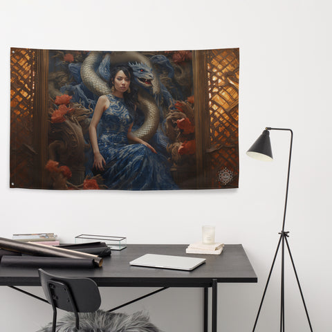 Tiamat Goddess Flag Wall Art