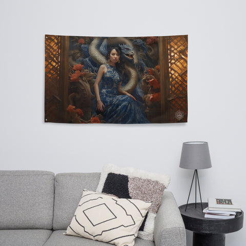 Tiamat Goddess Flag Wall Art