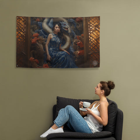 Tiamat Goddess Flag Wall Art