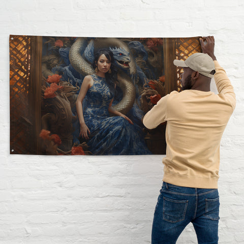Tiamat Goddess Flag Wall Art