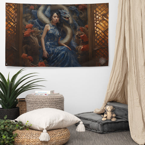 Tiamat Goddess Flag Wall Art