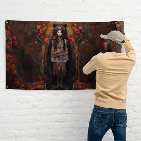 Ungnyeo Goddess Flag Wall Art