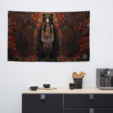 Ungnyeo Goddess Flag Wall Art