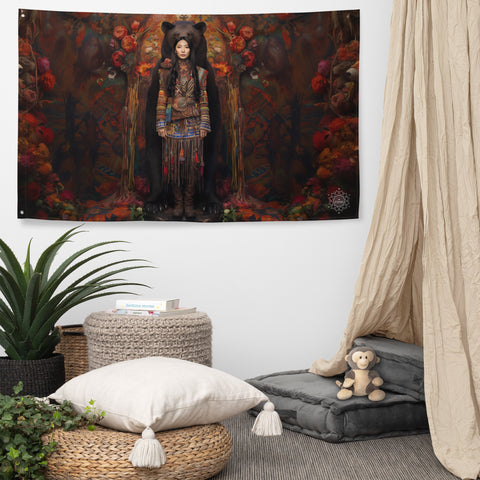 Ungnyeo Goddess Flag Wall Art