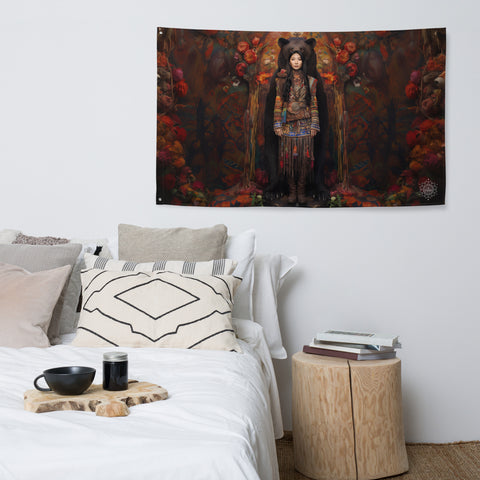 Ungnyeo Goddess Flag Wall Art
