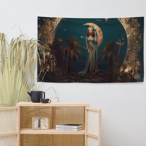 Tanit Goddess Flag Wall Art