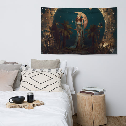 Tanit Goddess Flag Wall Art