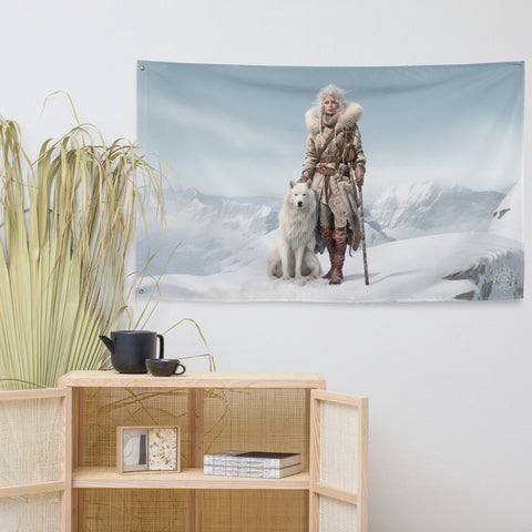 Skadi Goddess Flag Wall Art