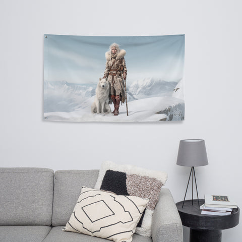 Skadi Goddess Flag Wall Art