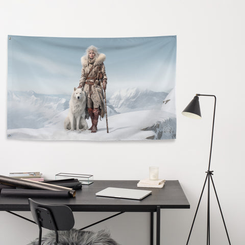Skadi Goddess Flag Wall Art