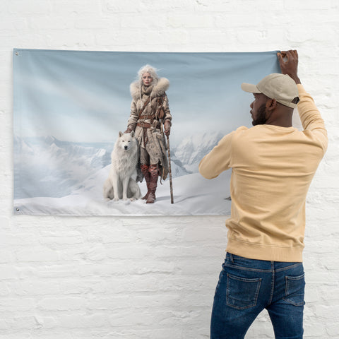 Skadi Goddess Flag Wall Art