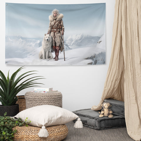 Skadi Goddess Flag Wall Art