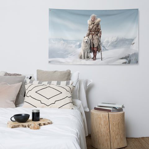 Skadi Goddess Flag Wall Art