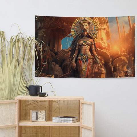 Sekhmet Goddess Flag Wall Art