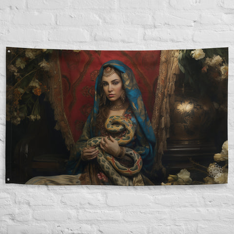 Sahmeran Goddess Flag Wall Art