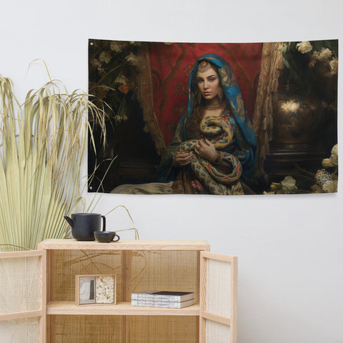 Sahmeran Goddess Flag Wall Art