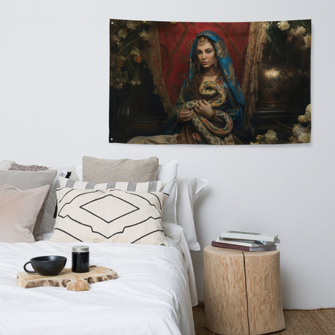 Sahmeran Goddess Flag Wall Art