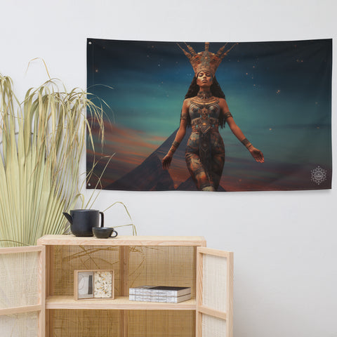 Nuit Goddess Flag Wall Art