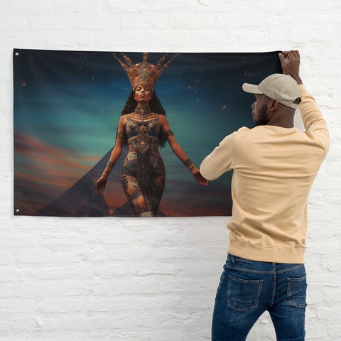 Nuit Goddess Flag Wall Art