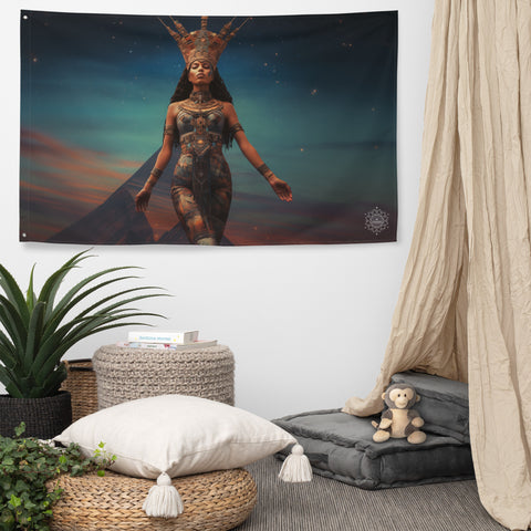 Nuit Goddess Flag Wall Art