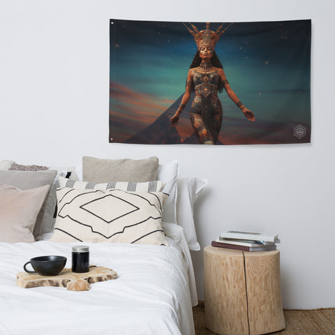 Nuit Goddess Flag Wall Art