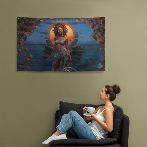 Mawu Goddess Flag Wall Art