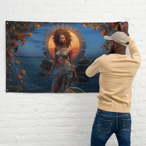 Mawu Goddess Flag Wall Art