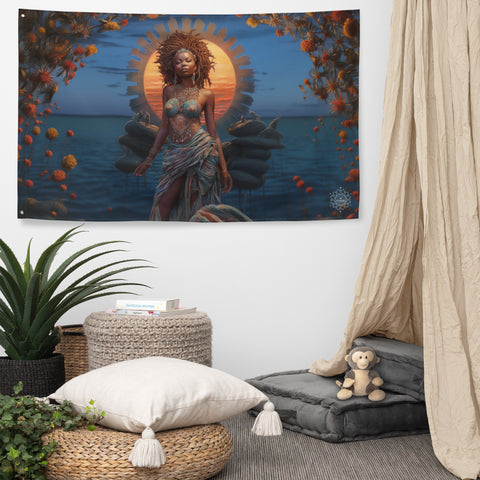 Mawu Goddess Flag Wall Art