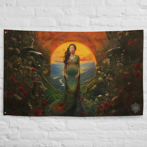 Mau Thuong Ngan Goddess Flag Wall Art