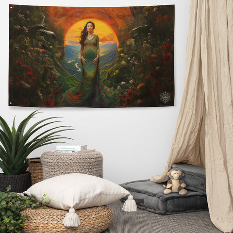 Mau Thuong Ngan Goddess Flag Wall Art