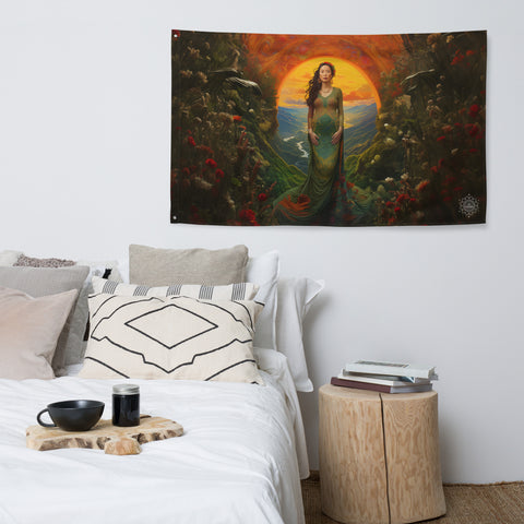 Mau Thuong Ngan Goddess Flag Wall Art