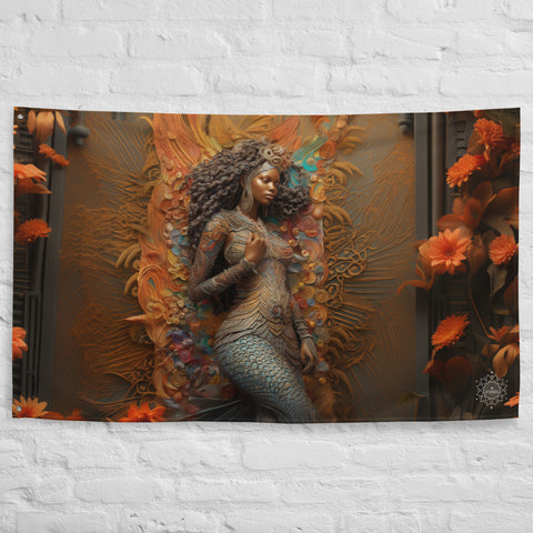 Mami Wata Goddess Flag Wall Art