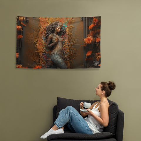 Mami Wata Goddess Flag Wall Art