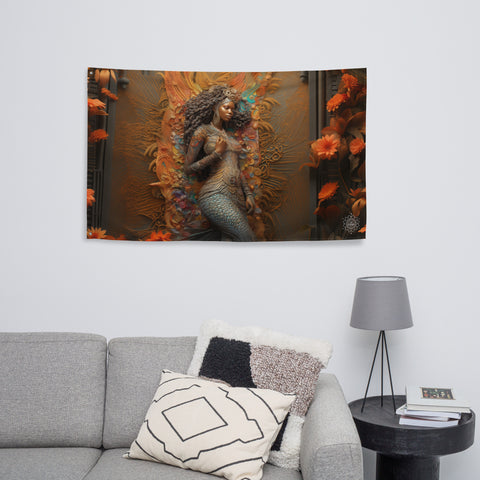 Mami Wata Goddess Flag Wall Art
