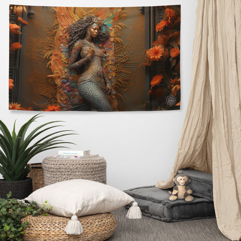 Mami Wata Goddess Flag Wall Art